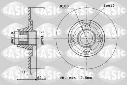 TARCZA HAM./TYŁ/ RENAULT MEGANE I SCENIC /SASIC/ SA6104022