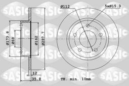 TARCZA HAM.AUDI SEAT A4 II EXEO         /SASIC/ SA6106037