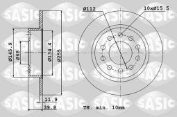 TARCZA HAM.AUDI SEAT A4 II EXEO         /SASIC/ SA6106039