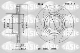 TARCZA HAM.AUDI A4 II SA6106183