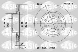 TARCZA HAM./PRZ/ VW PASSAT 2,0TDI 10- SA6106184