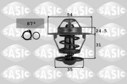 TERMOSTAT AUDI SEAT VW 100 80 A6        /SASIC/ SA9000334