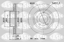 TARCZA HAM.SEAT VW TOLEDO CORRAD        /SASIC/ SA9004580J