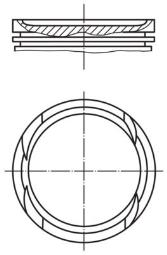 PIERŚ.TŁ.OPEL 1,8 @84,8*1,5*1,5*3 86- MAHLE 002 96 01