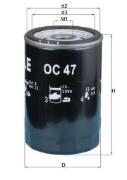 FILTR /MAHLE/ AUDI MAHLE OC47OF