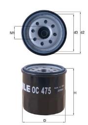 FILTR /MAHLE/ DACIA MAHLE OC475