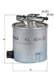 FILTR /MAHLE/ DACIA MAHLE KL404/25