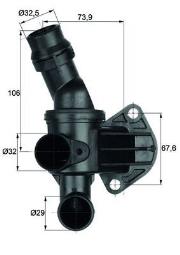 TERMOSTAT VAG 2.0TFSI 04- MAHLE TI 6 87