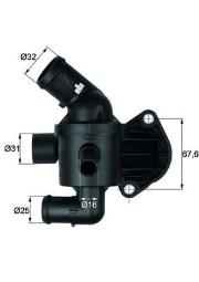 TERMOSTAT AUDI 2,0TDI 03- /A1,A3,A4,A5,A MAHLE TI 15 87