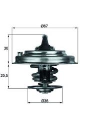 TERMOSTAT FORD 2,8 95- MAHLE TX 30 80D