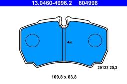 KLOCKI HAM./TYŁ/ IVECO DAILY 35 99- ATE-HAM 13.0460-4996.2