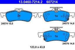 KLOCKI HAM./TYŁ/ TOYOTA YARIS 06- ATE-HAM 13.0460-7214.2