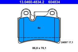 KLOCKI HAM./TYŁ/ VW TOUAREG 3,0-6,0 02- /18 CALI/ ATE-HAM 13.0460-4834.2