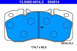 KLOCKI HAM./PRZ/ IVECO EUROCARGO 97- ATE-HAM 13.0460-4914.2