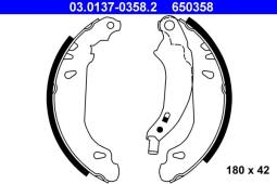 SZCZĘKI HAM.RENAULT CLIO 98- /180X42/ ATE-HAM 03.0137-0358.2