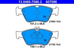 KLOCKI HAM./PRZ/ DB W210 95- /E/        2,0E-3,0D ATE-HAM 13.0460-7086.2