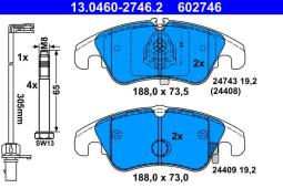 KLOCKI HAM./PRZ/ AUDI 3,0 08- ATE-HAM 13.0460-2746.2