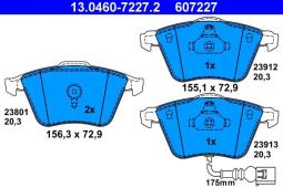 KLOCKI HAM./PRZ/ AUDI S3 2,0 06- /4WD/ ATE-HAM 13.0460-7227.2