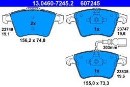KLOCKI HAM./PRZ/ PORSCHE CAYENNE 3,6 07- ATE-HAM 13.0460-7245.2