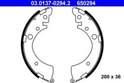 SZCZĘKI HAM.HONDA CIVIC 95- /200X36/ ATE-HAM 03.0137-0294.2