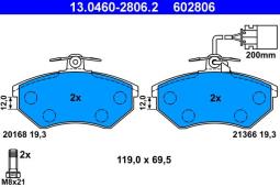KLOCKI HAM./PRZ/ VW PASSAT 93- ATE-HAM 13.0460-2806.2