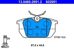 KLOCKI HAM./TYŁ/ FIAT TEMPRA 90- ATE-HAM 13.0460-2951.2