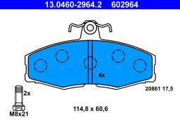 KLOCKI HAM./PRZ/ SKODA FAVORIT 93-95 ATE-HAM 13.0460-2964.2
