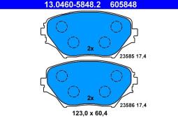 KLOCKI HAM./PRZ/ TOYOTA RAV-4 00- ATE-HAM 13.0460-5848.2