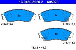 KLOCKI HAM./PRZ/ HONDA CIVIC 87- ATE-HAM 13.0460-5920.2
