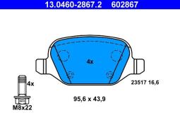 KLOCKI HAM./TYŁ/ LANCIA LYBRA 99- ATE-HAM 13.0460-2867.2