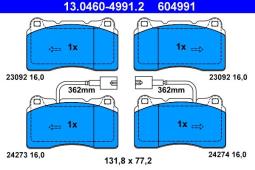 KLOCKI HAM./PRZ/ ALFA GTA 3,2 03- ATE-HAM 13.0460-4991.2