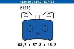 KLOCKI HAM./TYŁ/ PEUGEOT 607 99- ATE-HAM 13.0460-7134.2