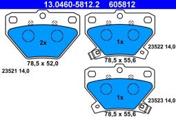 KLOCKI HAM./TYŁ/ TOYOTA YARIS 99- ATE-HAM 13.0460-5812.2