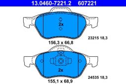 KLOCKI HAM./PRZ/ RENAULT LAGUNA 1,6 16V 01- /ATE/ ATE-HAM 13.0460-7221.2