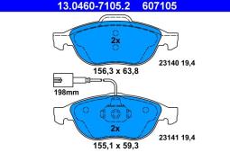 KLOCKI HAM./PRZ/ ALFA 156 1,6-1,8 98- ATE-HAM 13.0460-7105.2