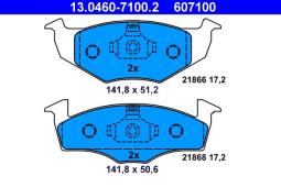 KLOCKI HAM./PRZ/ VW GOLF III /ATE/ 17,3m ATE-HAM 13.0460-7100.2