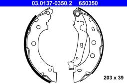 SZCZĘKI HAM.RENAULT KANGOO 97- /203,2X39/ ATE-HAM 03.0137-0350.2