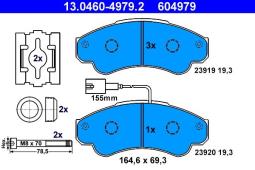 KLOCKI HAM./PRZ/ CITROEN JUMPER 01- ATE-HAM 13.0460-4979.2