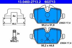 KLOCKI HAM./TYŁ/ BMW 1 1,6-2,0 04- ATE-HAM 13.0460-2713.2