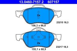 KLOCKI HAM./PRZ/ RENAULT LAGUNA II 01-  /KOŁA 15 I 16CALI/ ATE-HAM 13.0460-7157.2