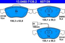 KLOCKI HAM./PRZ/ ALFA 156 97- 2,0-2,5 ATE-HAM 13.0460-7139.2