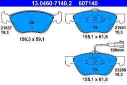 KLOCKI HAM./PRZ/ ALFA 156 1,6-1,8 98- ATE-HAM 13.0460-7140.2