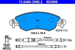 KLOCKI HAM./PRZ/ CITROEN C5 1,8 16V 00- ATE-HAM 13.0460-3996.2