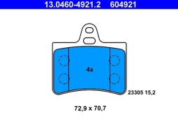 KLOCKI HAM./TYŁ/ CITROEN C5 01- ATE-HAM 13.0460-4921.2