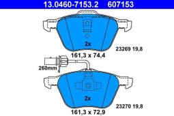 KLOCKI HAM./PRZ/ VW SHARAN 1,9TDI 00- ATE-HAM 13.0460-7153.2