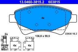 KLOCKI HAM./PRZ/ RENAULT KANGOO 02- ATE-HAM 13.0460-3815.2