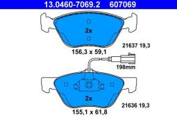 KLOCKI HAM./PRZ/ ALFA 146 99- ATE-HAM 13.0460-7069.2