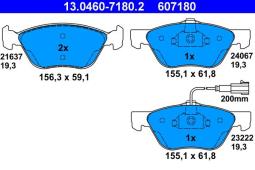 KLOCKI HAM./PRZ/ ALFA ROMEO 156 2,4JTD 0-3 ATE-HAM 13.0460-7180.2