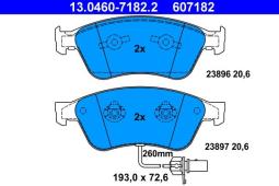 KLOCKI HAM./PRZ/ AUDI A8,VW PHEATON 02- ATE-HAM 13.0460-7182.2