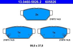 KLOCKI HAM./TYŁ/ MITSUBISHI LANCER 93- ATE-HAM 13.0460-5826.2